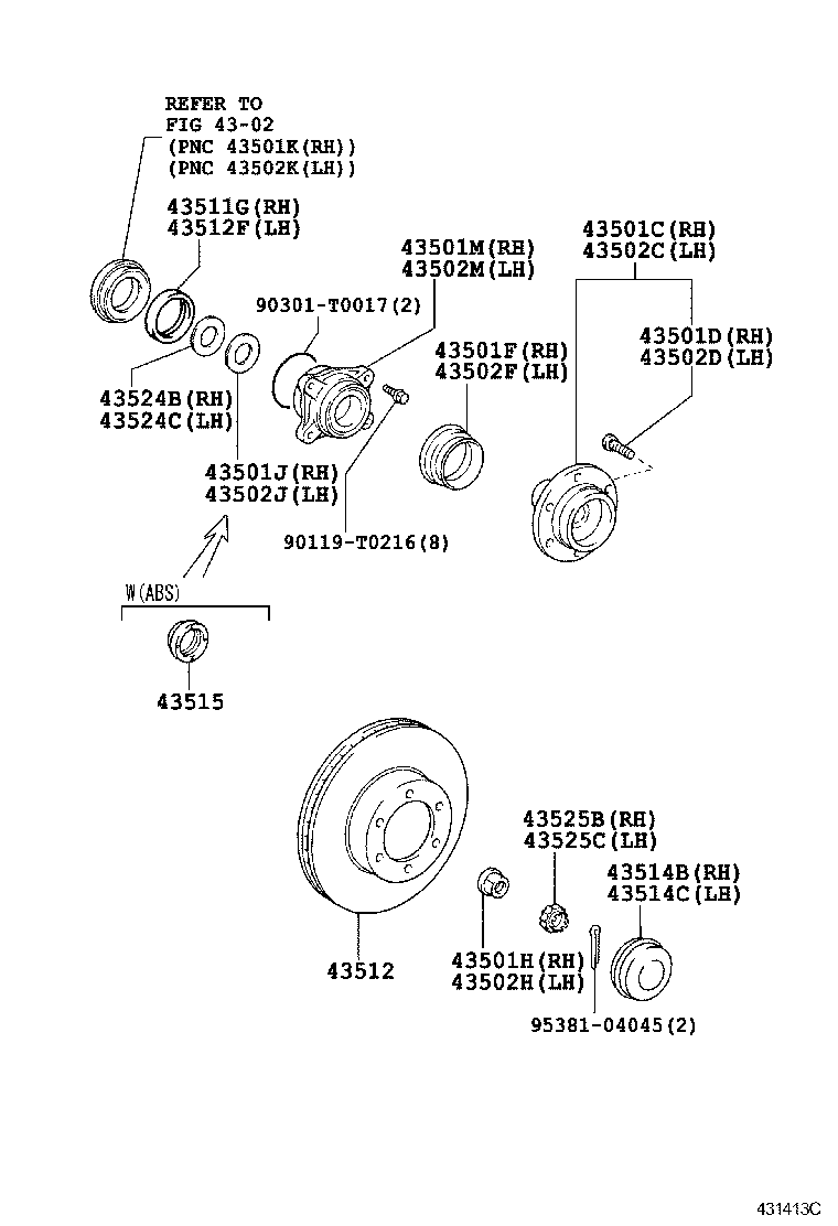  HILUX |  FRONT AXLE HUB