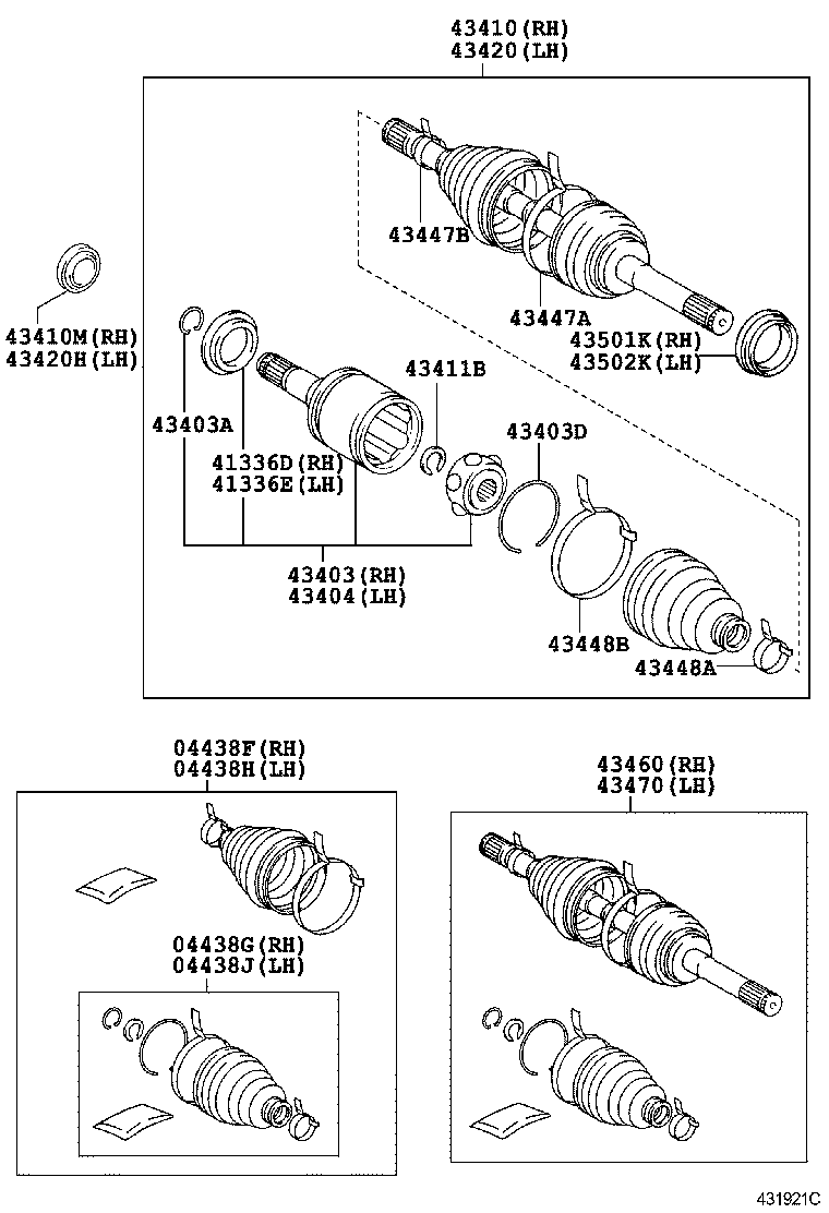  LX460 570 |  FRONT DRIVE SHAFT