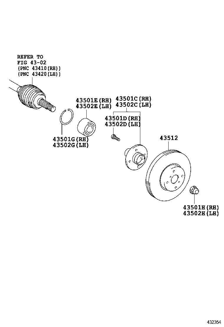  YARIS |  FRONT AXLE HUB