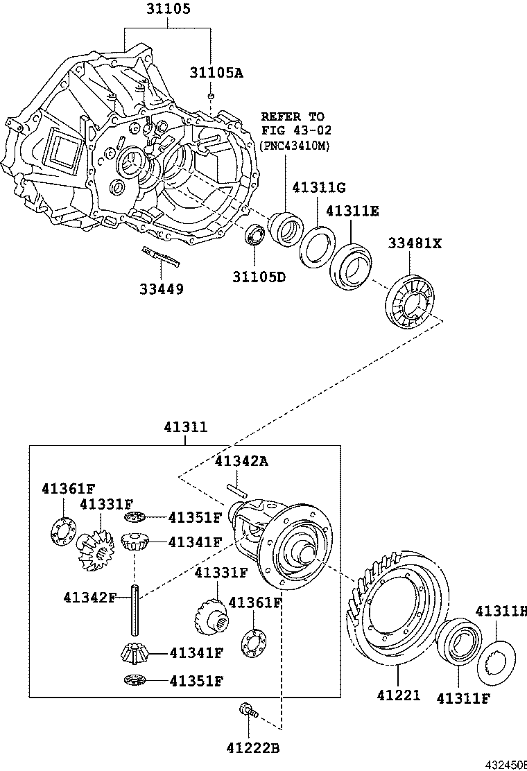  YARIS |  FRONT AXLE HOUSING DIFFERENTIAL