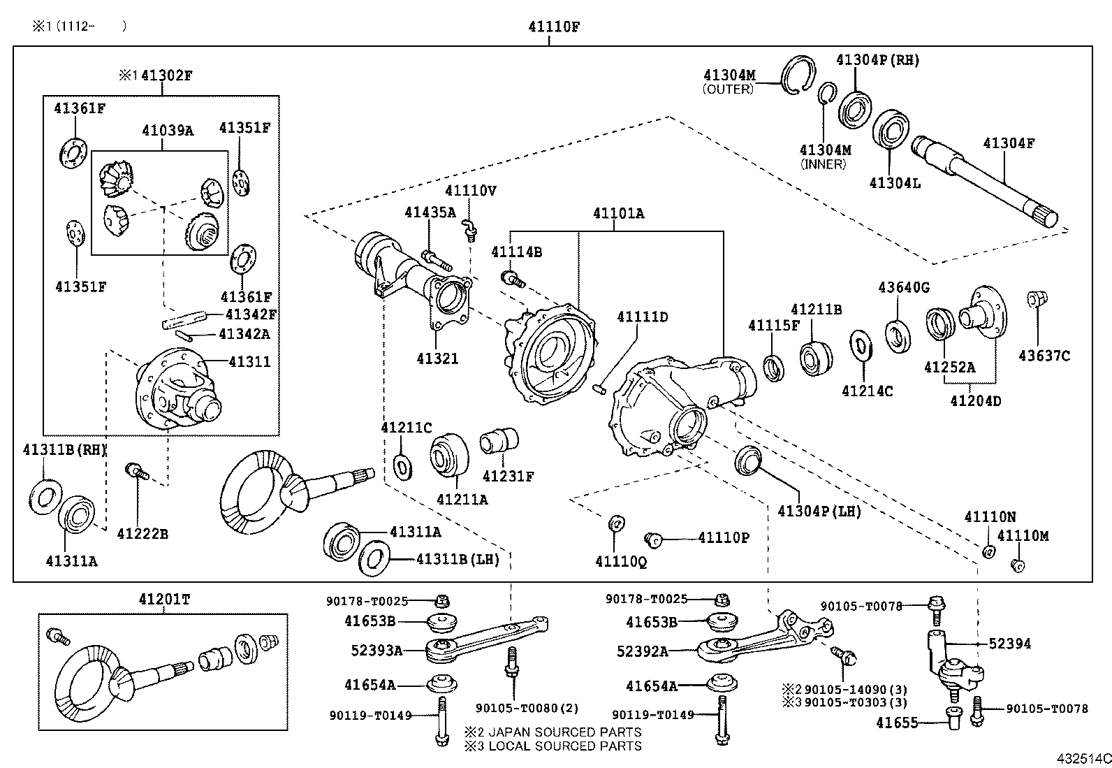  HILUX |  FRONT AXLE HOUSING DIFFERENTIAL