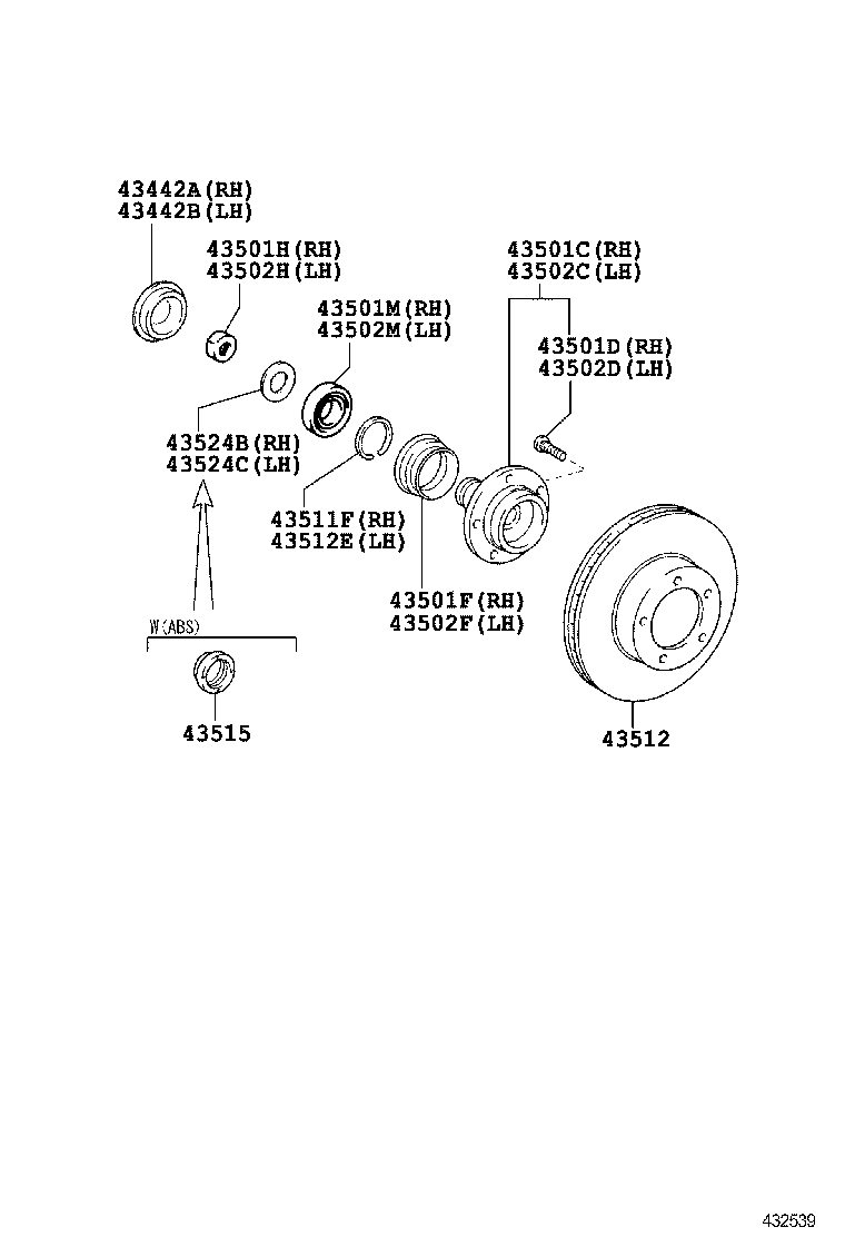  HILUX |  FRONT AXLE HUB