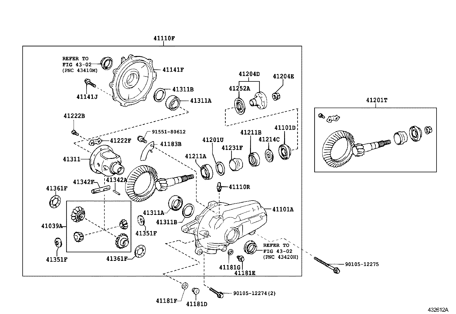 GS GS HYBRID | FRONT AXLE HOUSING DIFFERENTIAL