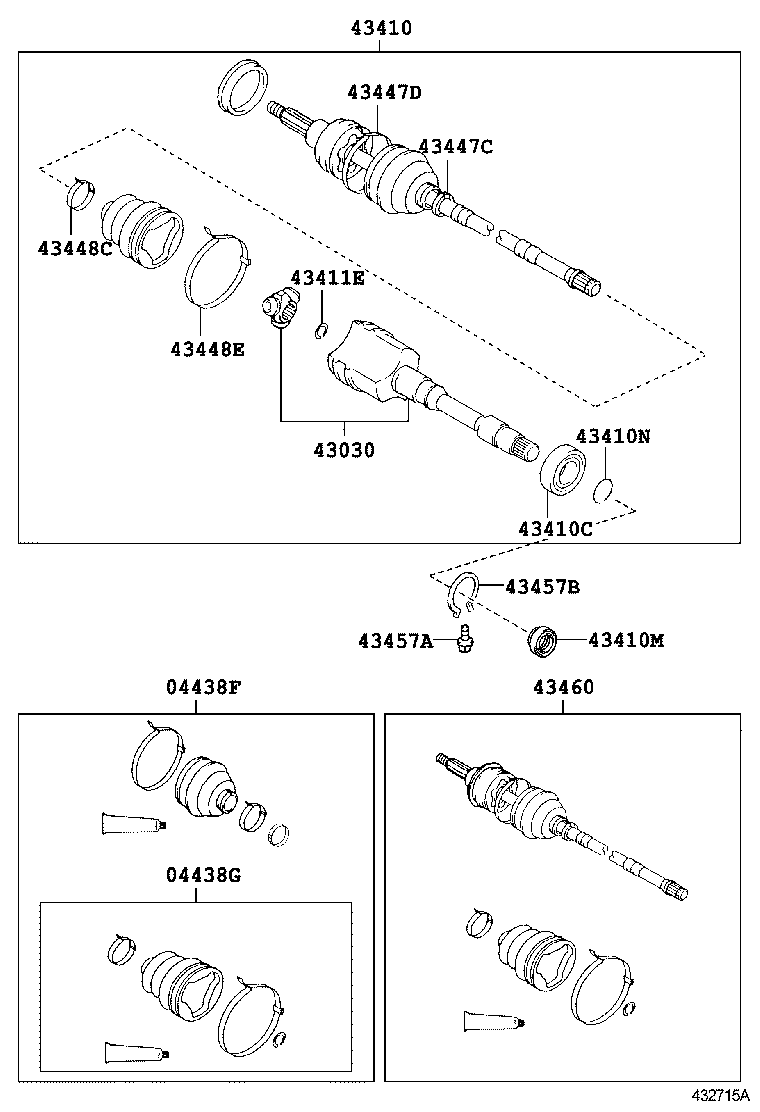  LS600H 600HL |  FRONT DRIVE SHAFT