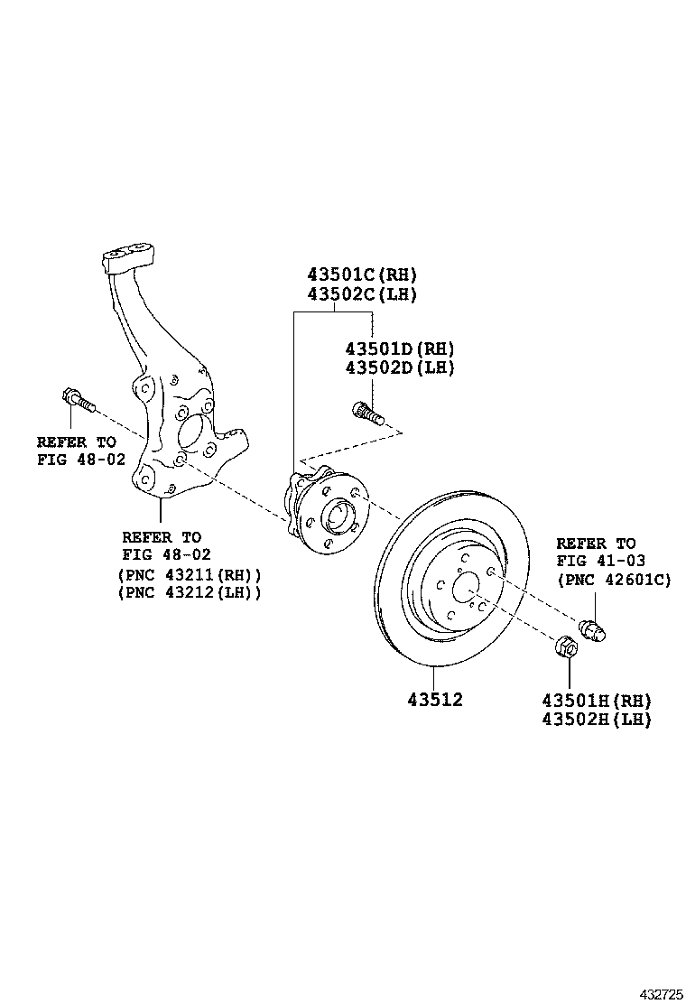  LS600H 600HL |  FRONT AXLE HUB