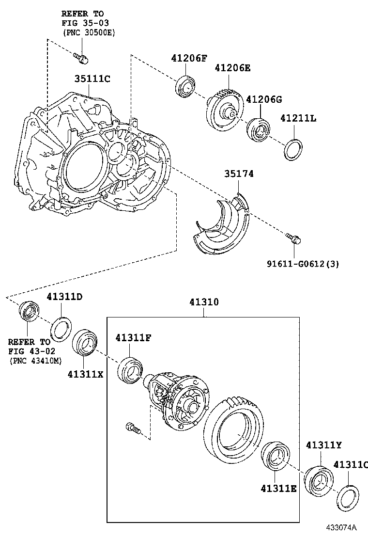  YARIS |  FRONT AXLE HOUSING DIFFERENTIAL