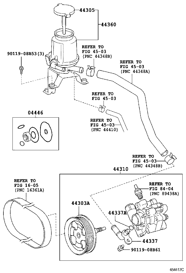  FJ CRUISER |  VANE PUMP RESERVOIR POWER STEERING