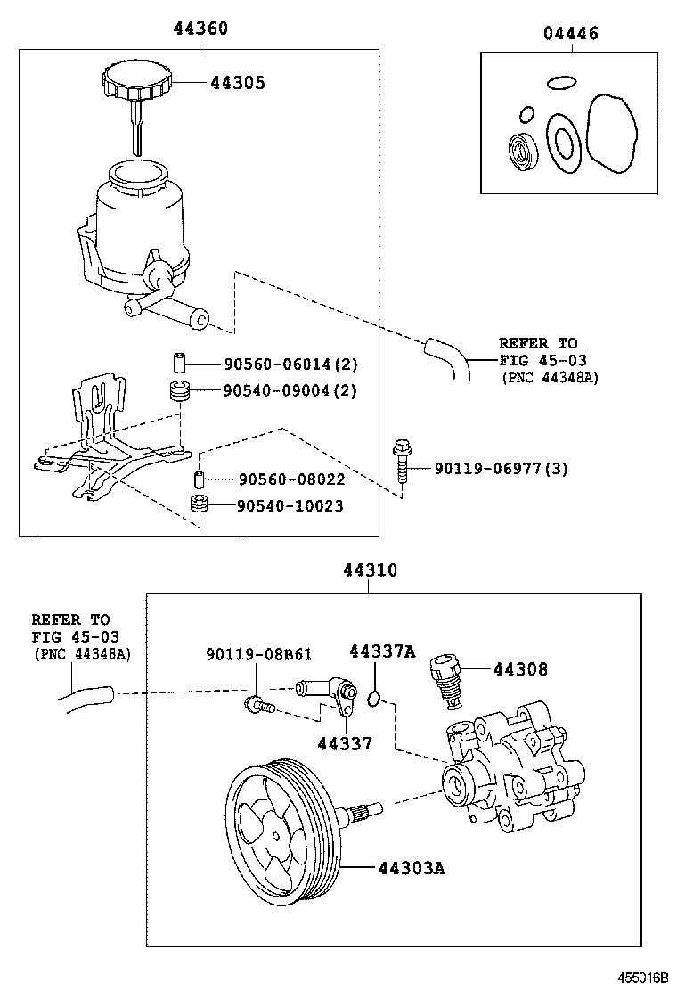 LAND CRUISER 200 | VANE PUMP RESERVOIR POWER STEERING