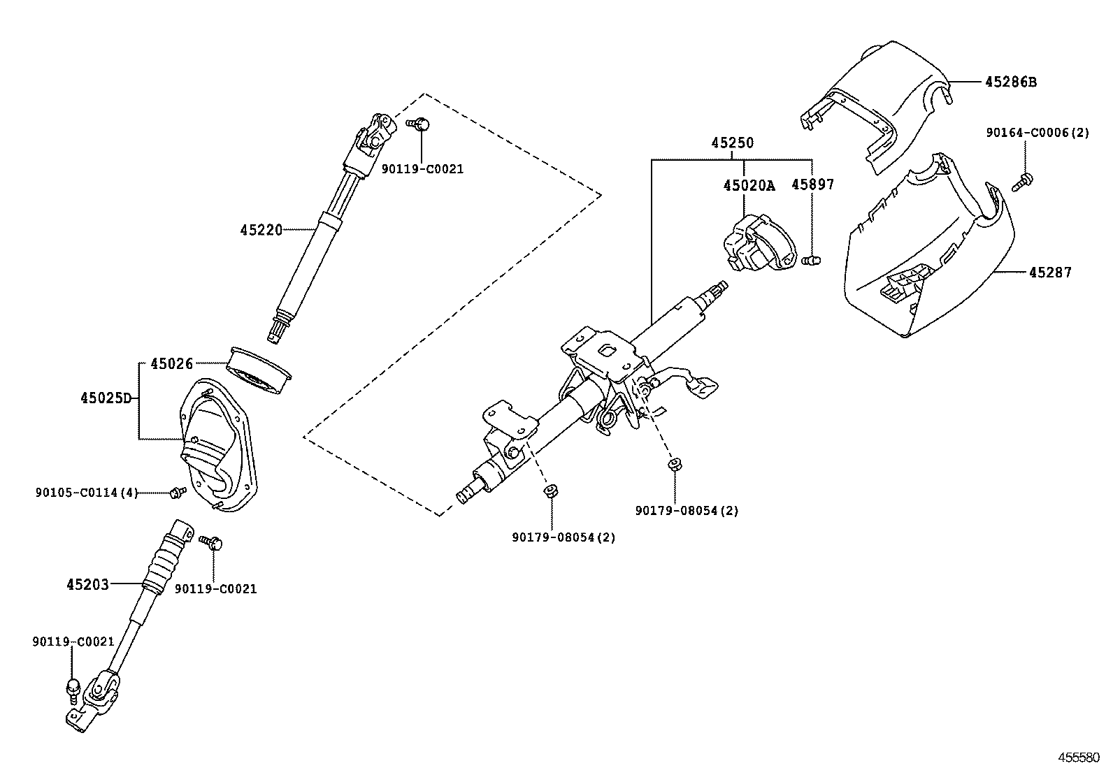  LAND CRUISER PRADO |  STEERING COLUMN SHAFT