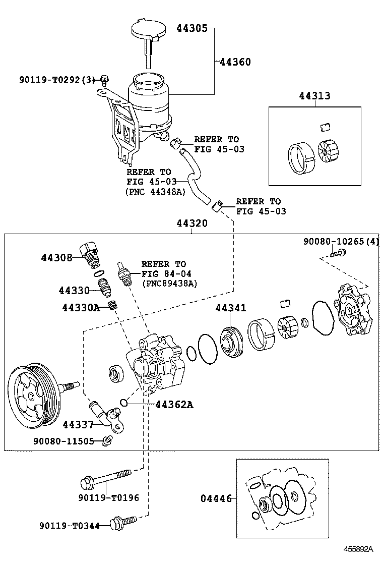  HILUX |  VANE PUMP RESERVOIR POWER STEERING