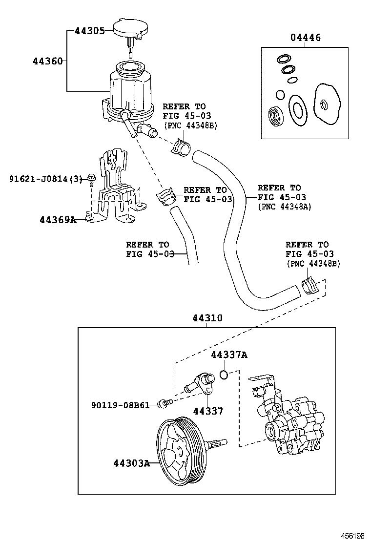  GX400 460 |  VANE PUMP RESERVOIR POWER STEERING