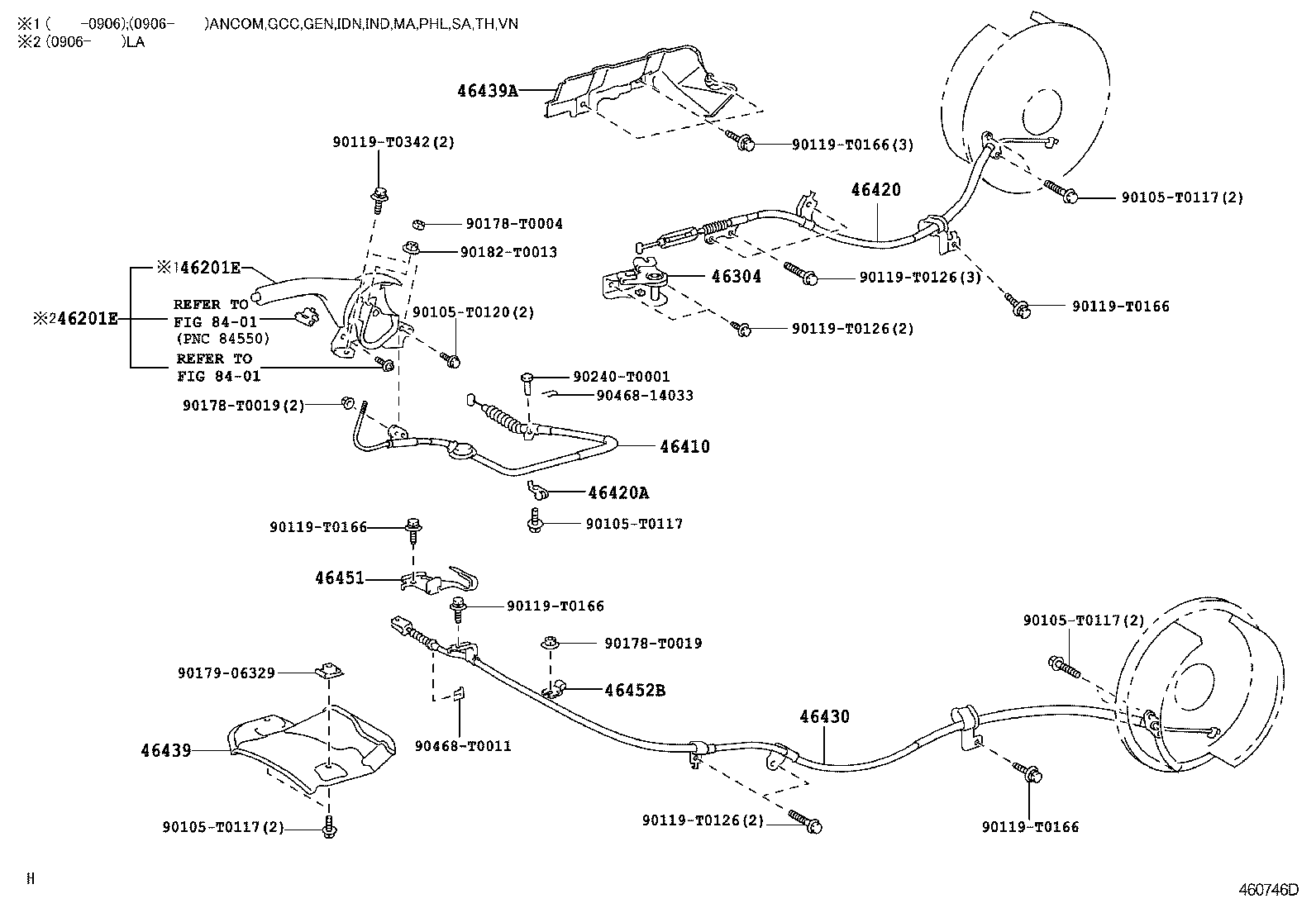  FORTUNER |  PARKING BRAKE CABLE