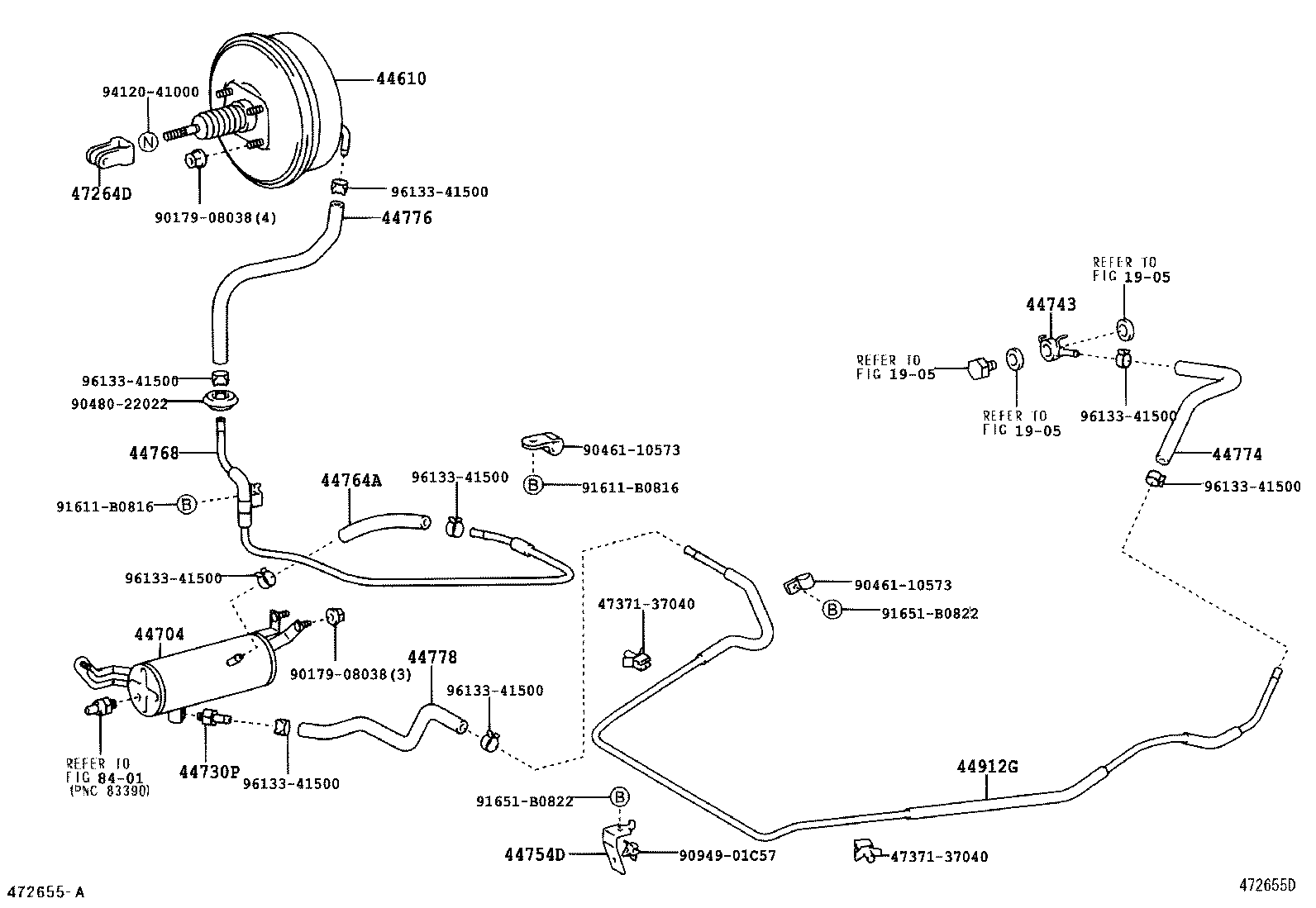  DYNA |  BRAKE BOOSTER VACUUM TUBE