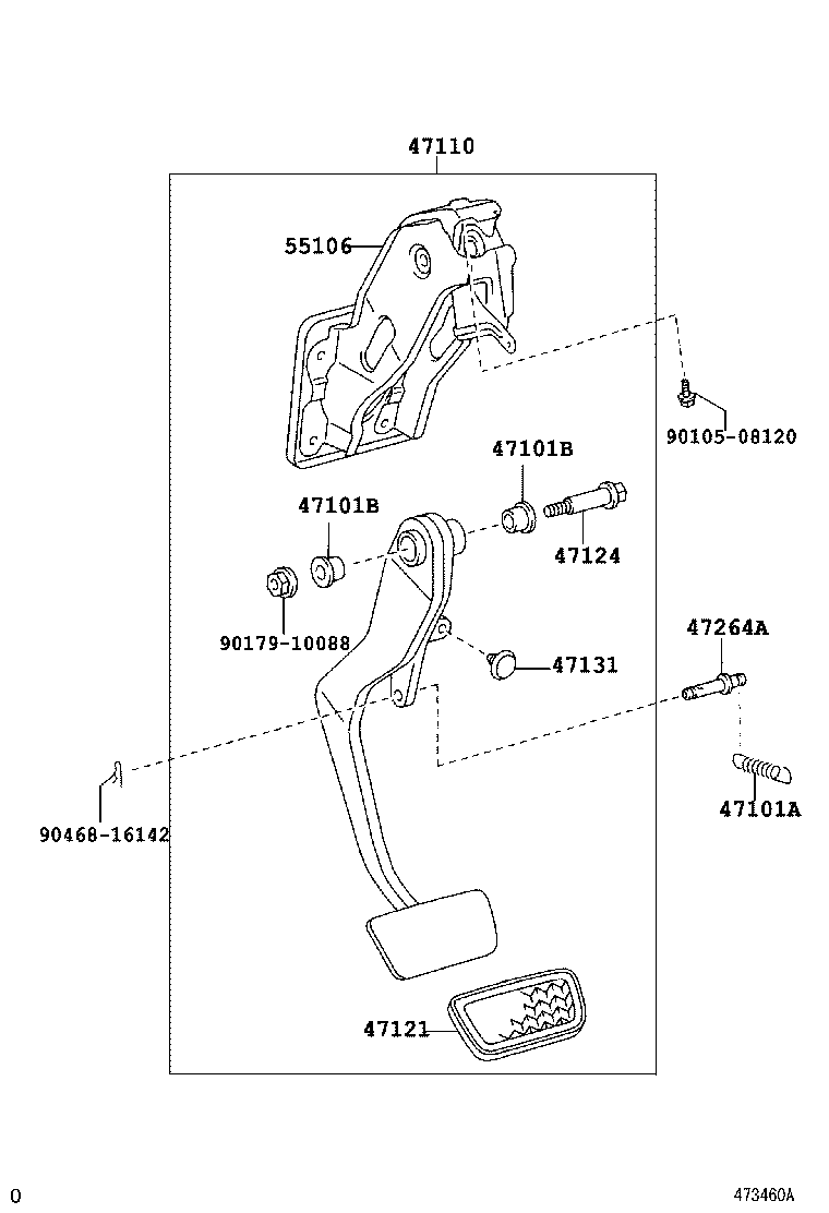  VIOS SOLUNA VIOS |  BRAKE PEDAL BRACKET