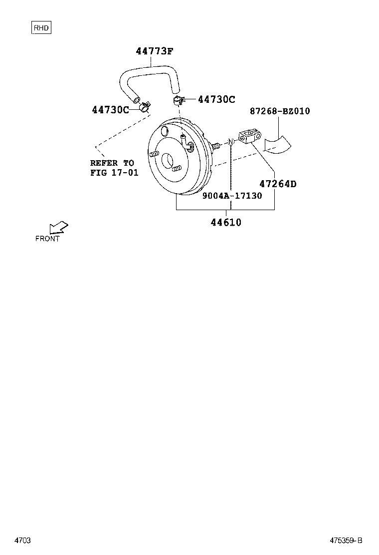  RUSH |  BRAKE BOOSTER VACUUM TUBE