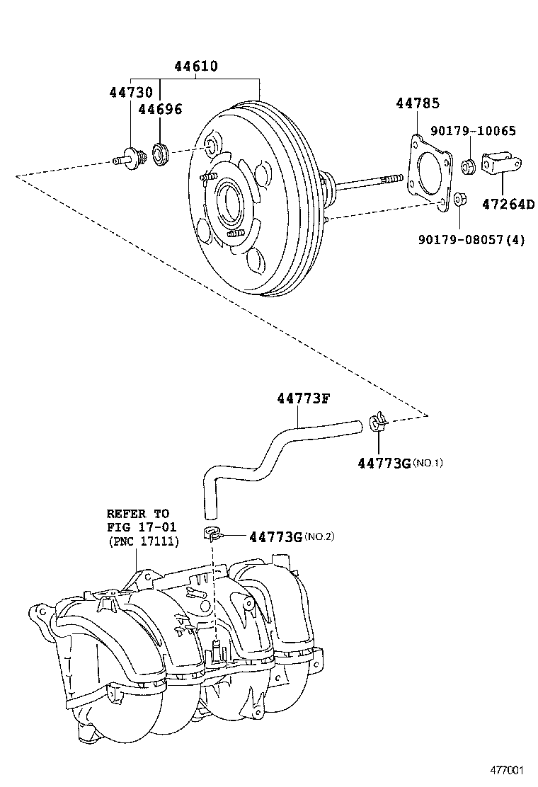  LAND CRUISER PRADO |  BRAKE BOOSTER VACUUM TUBE