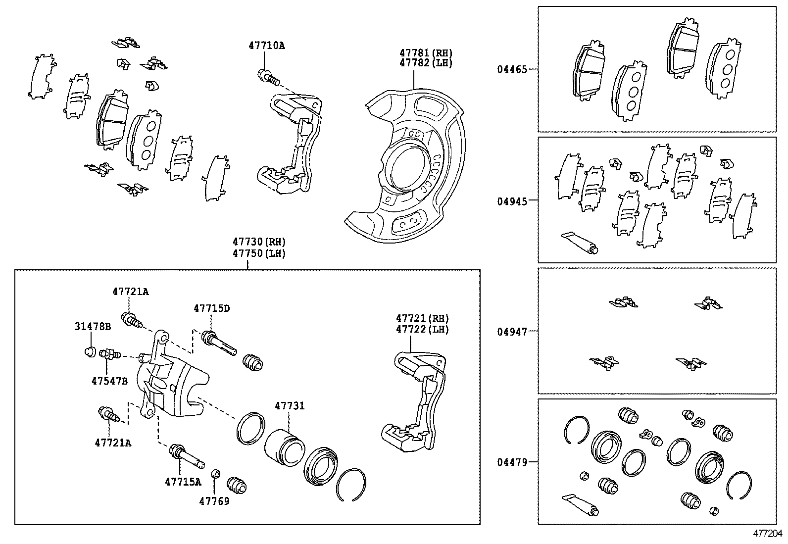  YARIS |  FRONT DISC BRAKE CALIPER DUST COVER