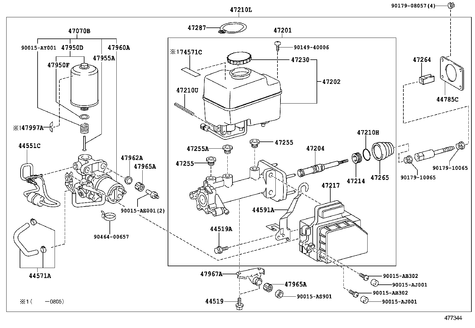  LAND CRUISER 200 |  BRAKE MASTER CYLINDER