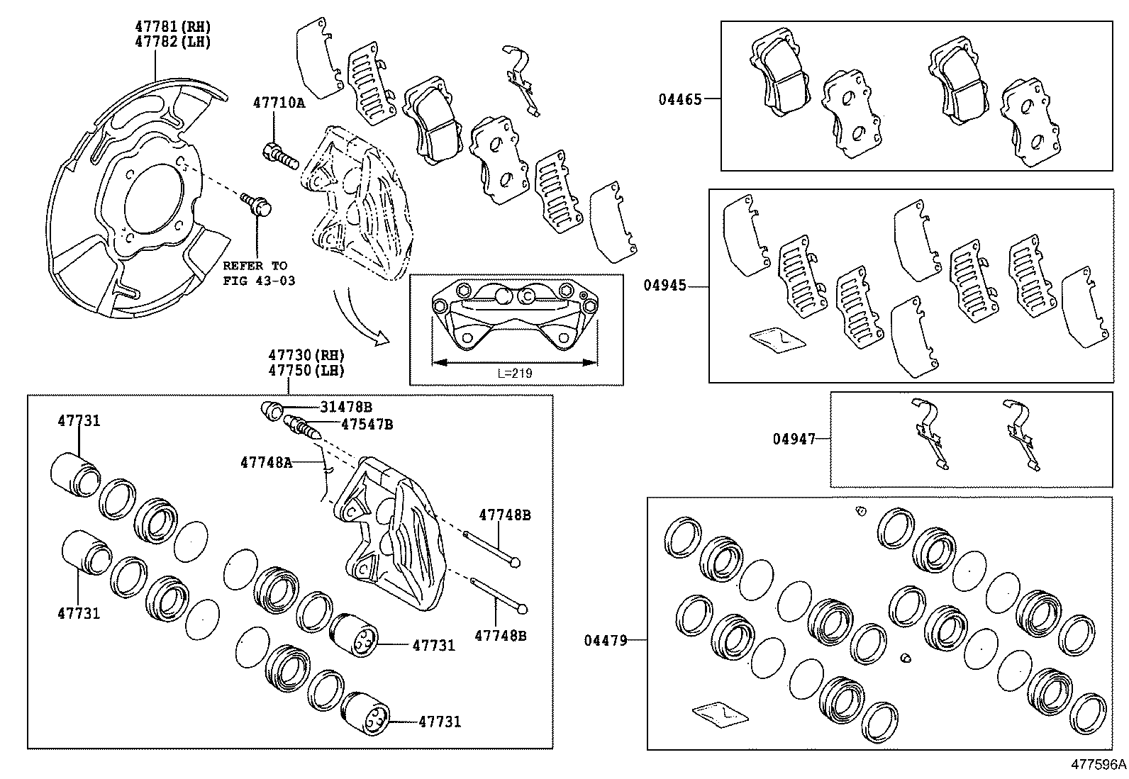 FORTUNER | FRONT DISC BRAKE CALIPER DUST COVER