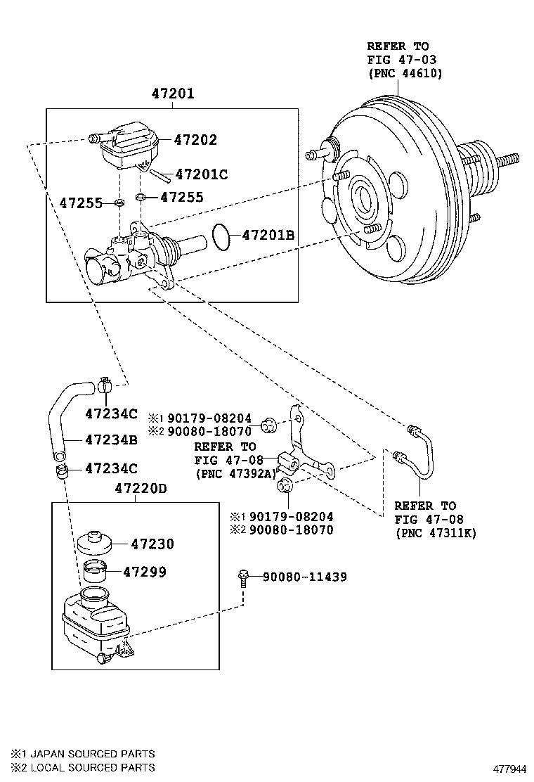  SIENNA |  BRAKE MASTER CYLINDER