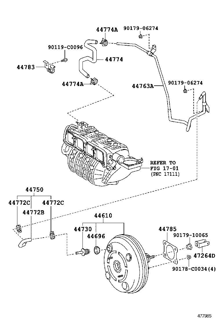  CAMRY HYBRID CHINA |  BRAKE BOOSTER VACUUM TUBE