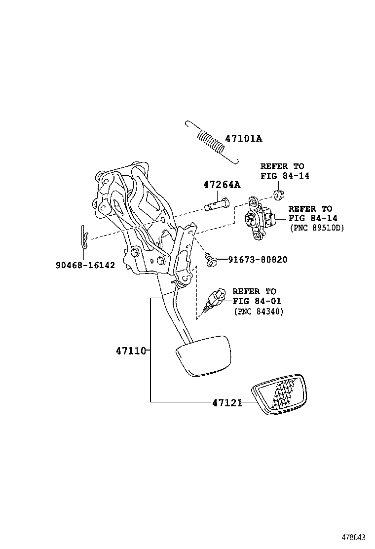  GS GS HYBRID |  BRAKE PEDAL BRACKET