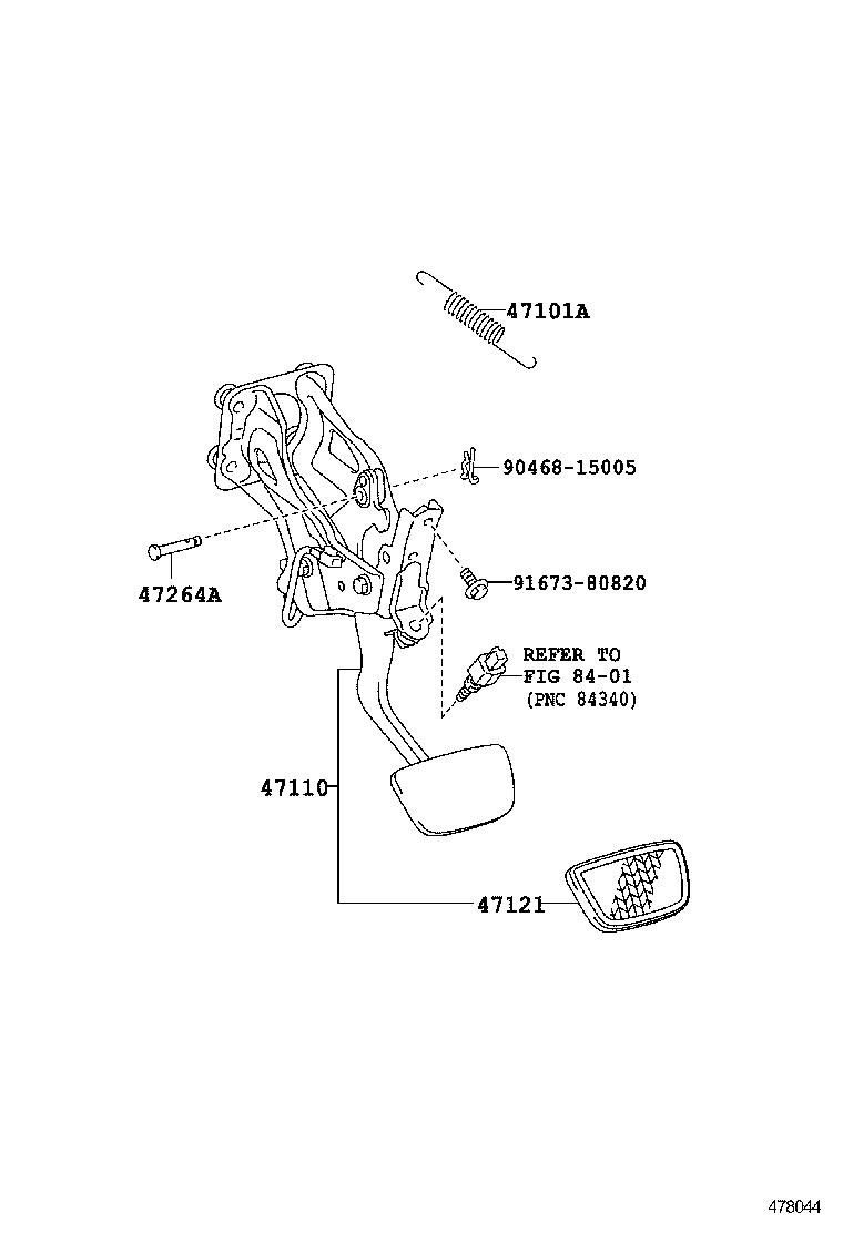  GS GS HYBRID |  BRAKE PEDAL BRACKET