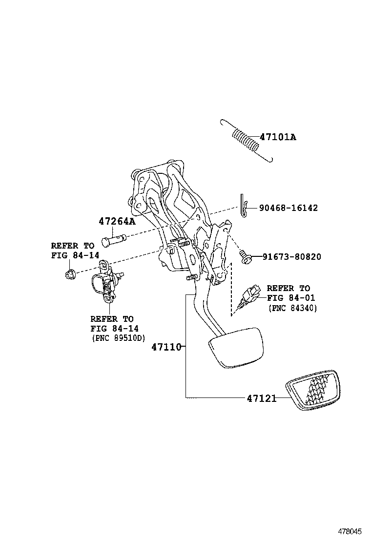  GS GS HYBRID |  BRAKE PEDAL BRACKET