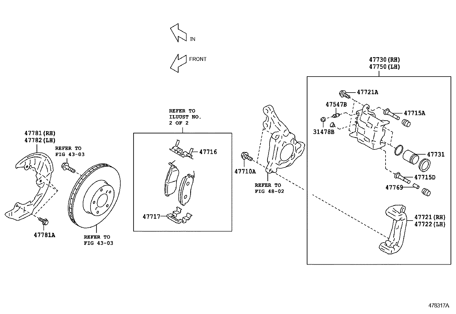  GT86 86 |  FRONT DISC BRAKE CALIPER DUST COVER