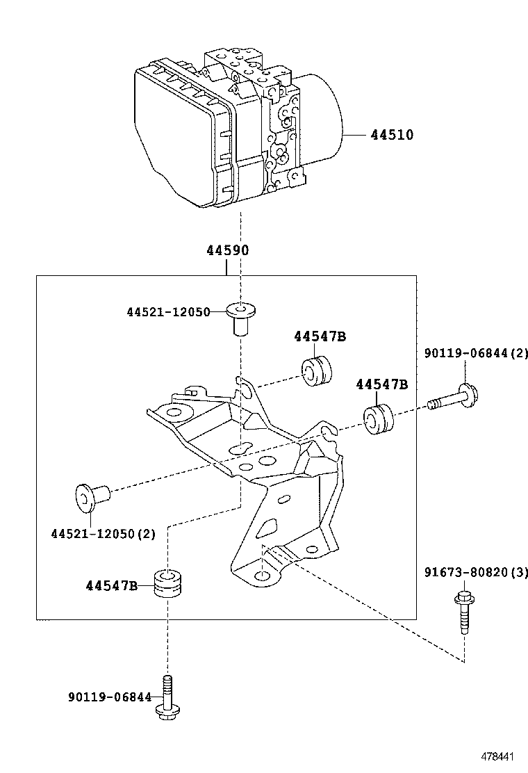  ES250 350 300H |  BRAKE TUBE CLAMP