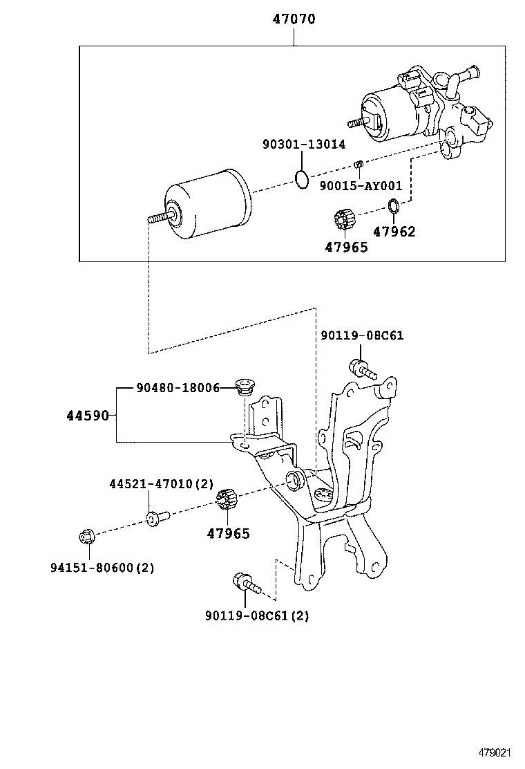  ES250 350 300H |  BRAKE TUBE CLAMP