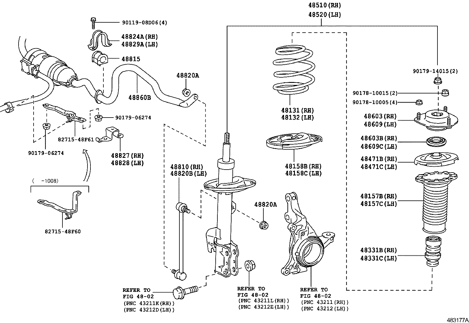  RX270 350 450H |  FRONT SPRING SHOCK ABSORBER