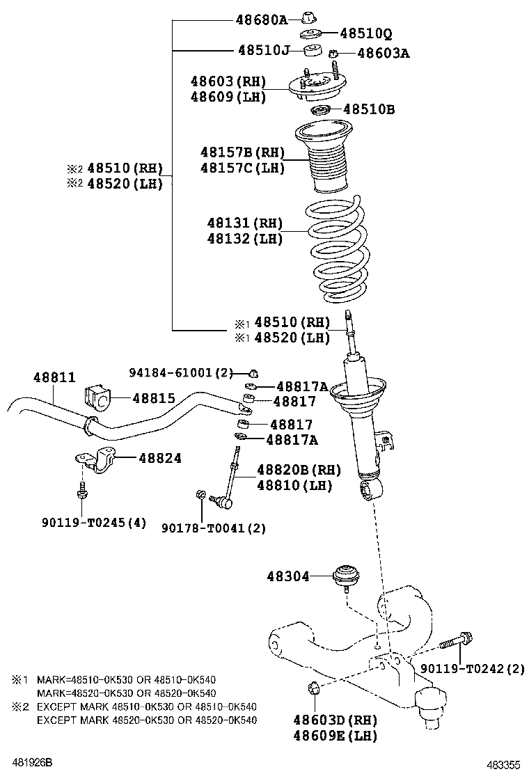  HILUX |  FRONT SPRING SHOCK ABSORBER