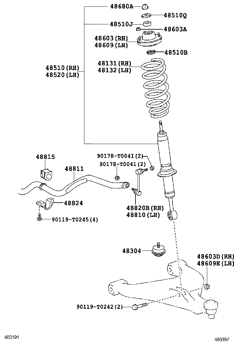 HILUX | FRONT SPRING SHOCK ABSORBER