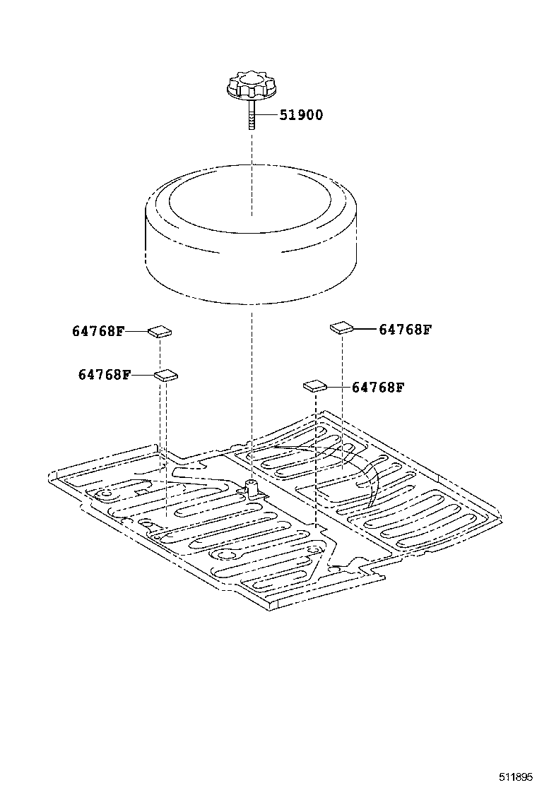  RX270 350 450H |  SPARE WHEEL CARRIER