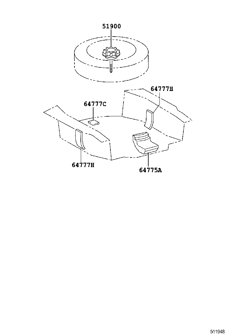  IS250C 300C |  SPARE WHEEL CARRIER