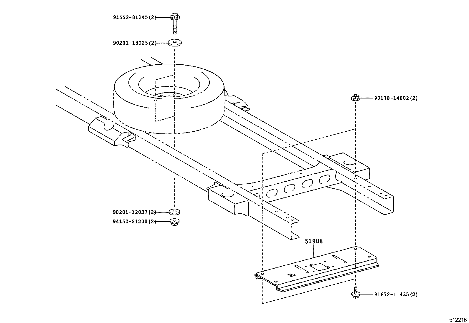  DYNA |  SPARE WHEEL CARRIER