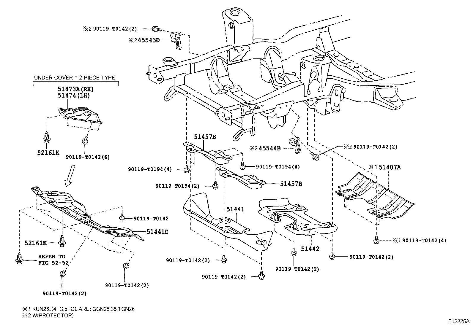  HILUX |  SUSPENSION CROSSMEMBER UNDER COVER