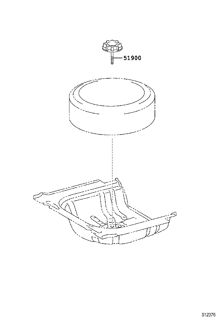  CAMRY AURION HV ARL |  SPARE WHEEL CARRIER