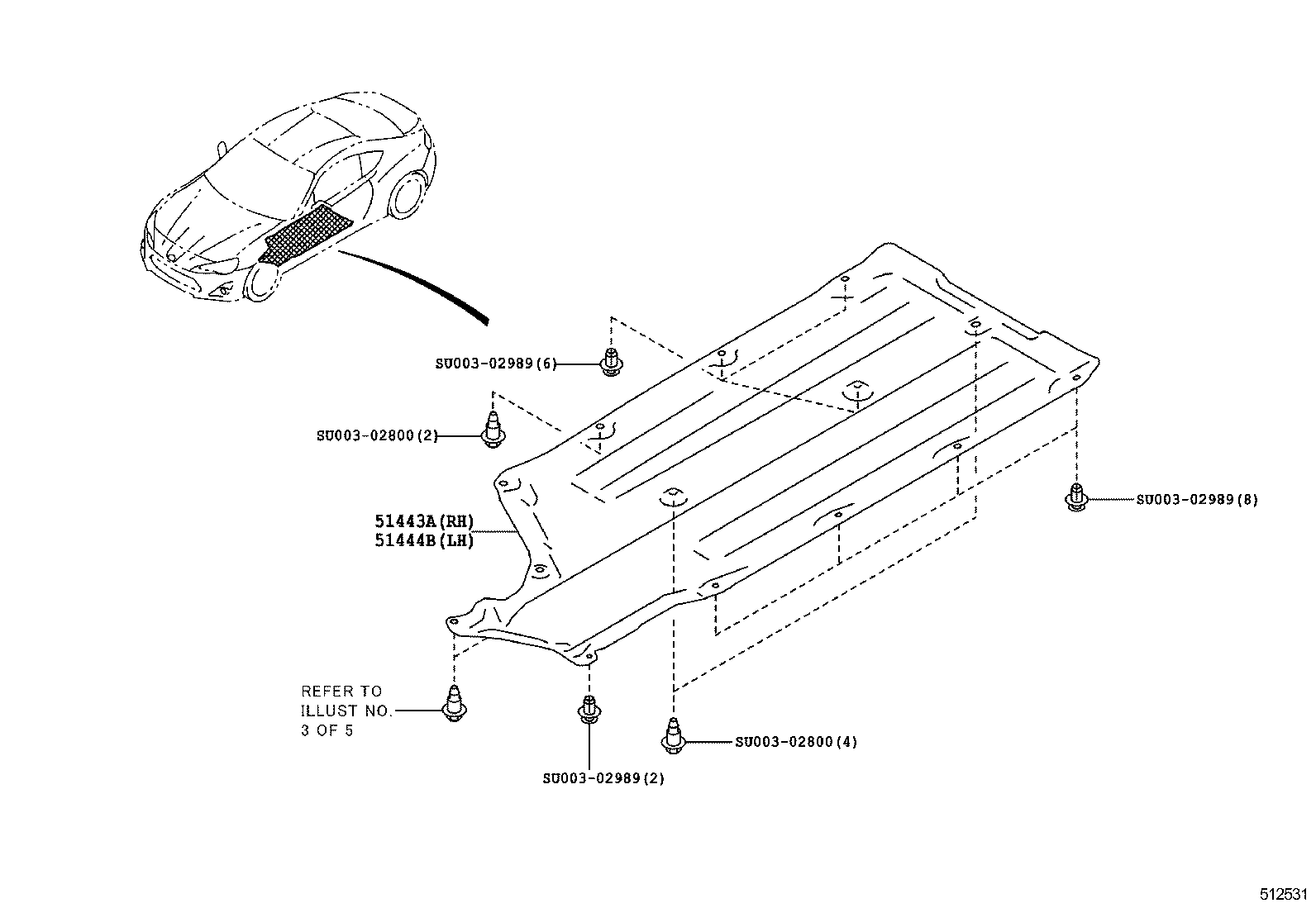  GT86 86 |  SUSPENSION CROSSMEMBER UNDER COVER