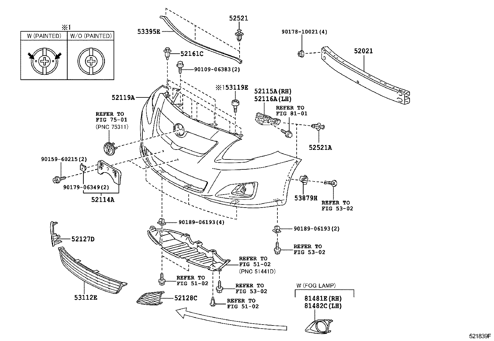  COROLLA |  FRONT BUMPER BUMPER STAY