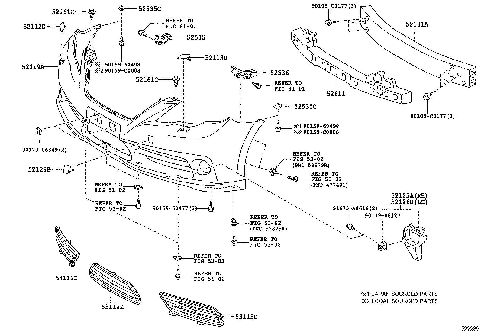  REIZ |  FRONT BUMPER BUMPER STAY