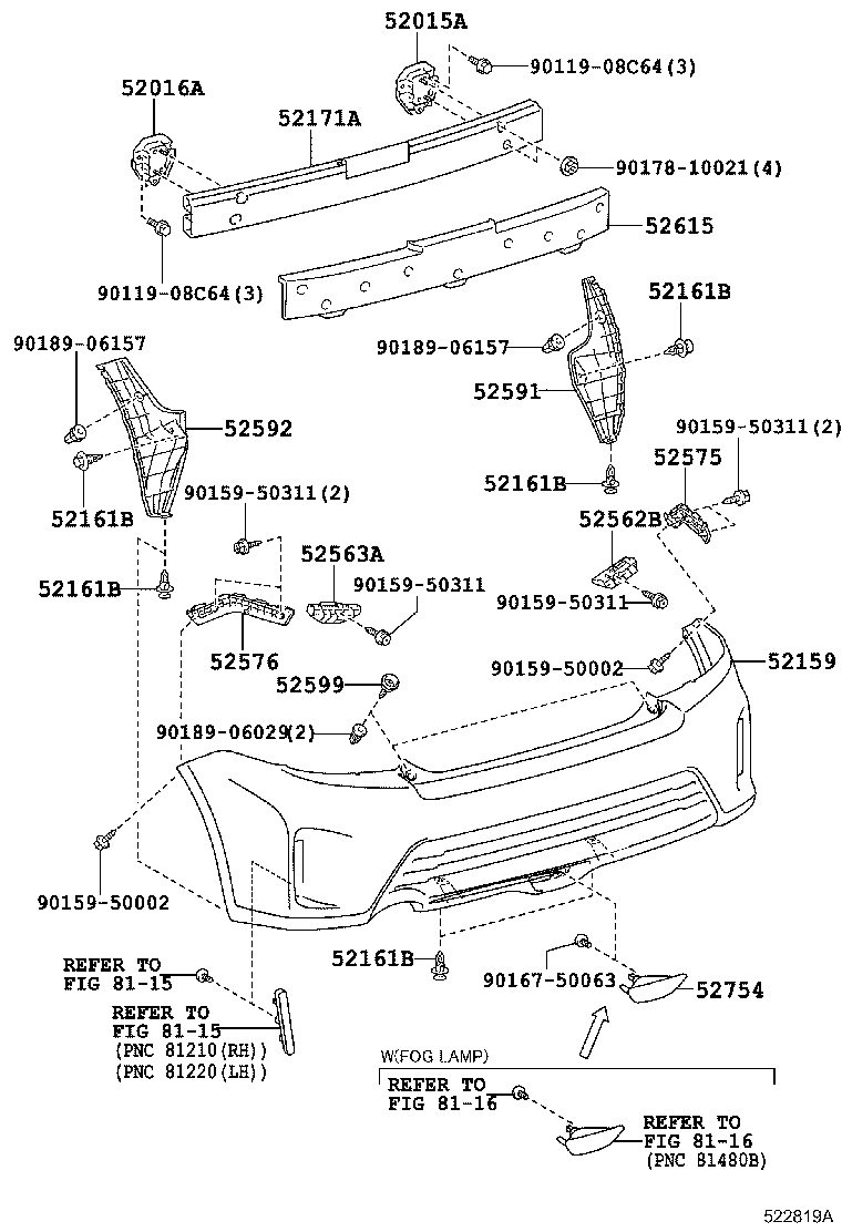  ZELAS |  REAR BUMPER BUMPER STAY