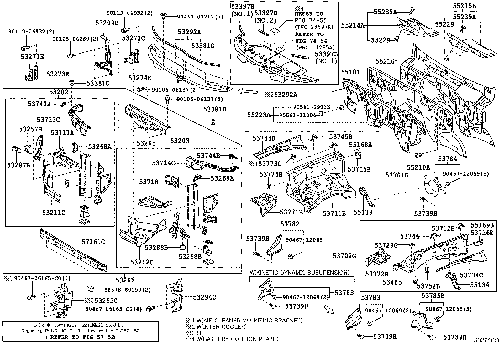  LAND CRUISER 200 |  FRONT FENDER APRON DASH PANEL