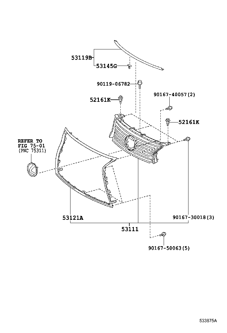  LS600H 600HL |  RADIATOR GRILLE