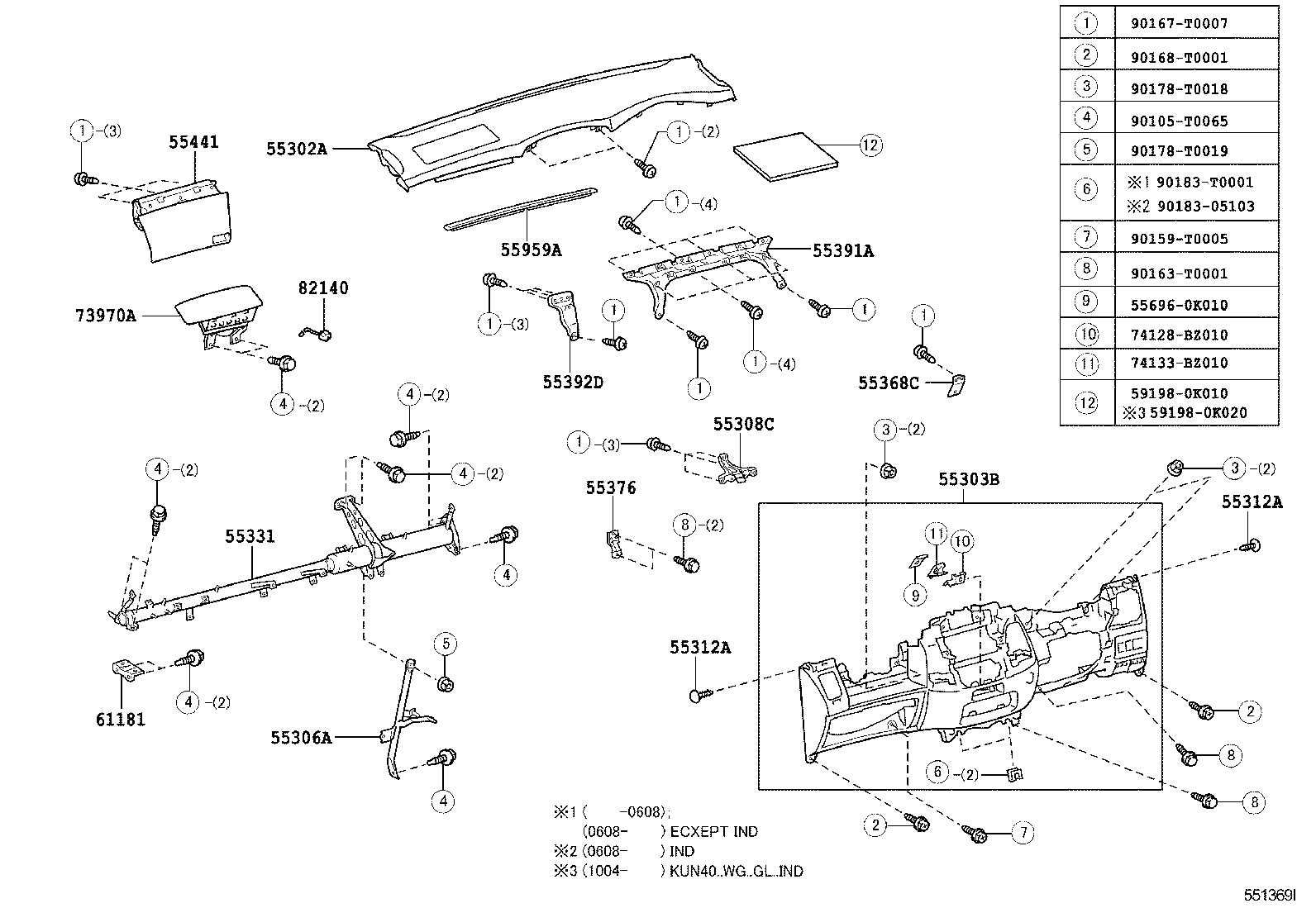  INNOVA KIJANG INNOVA |  INSTRUMENT PANEL GLOVE COMPARTMENT