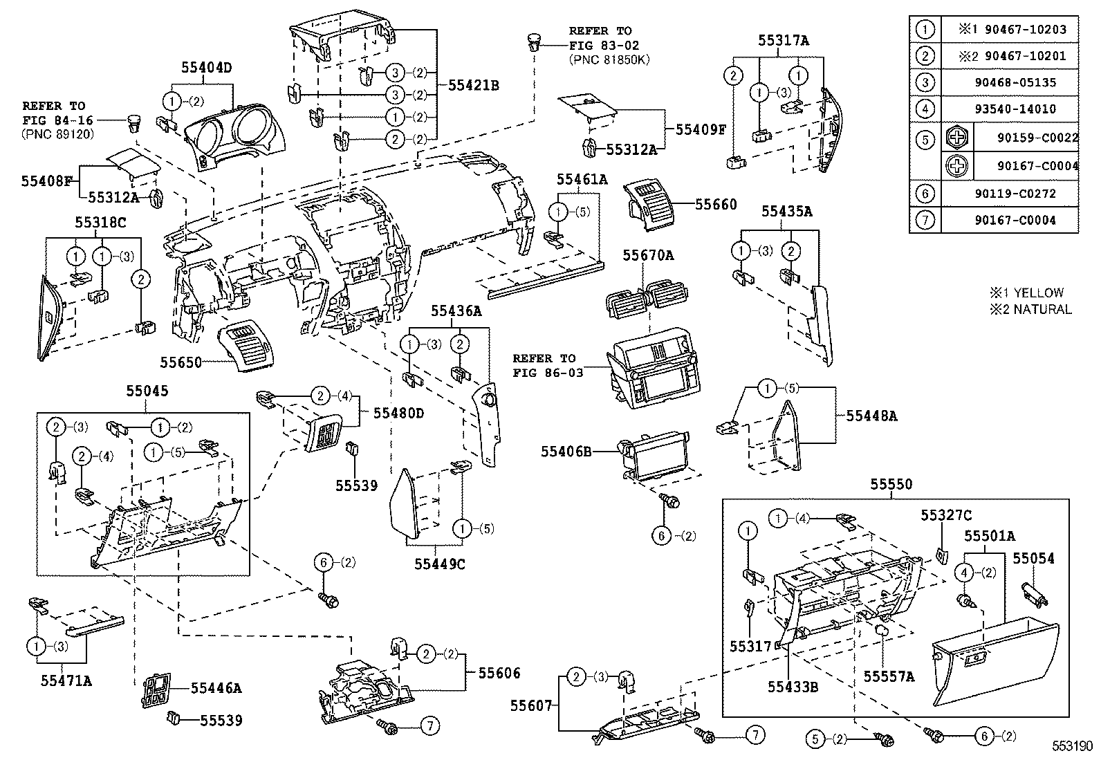  LAND CRUISER PRADO |  INSTRUMENT PANEL GLOVE COMPARTMENT