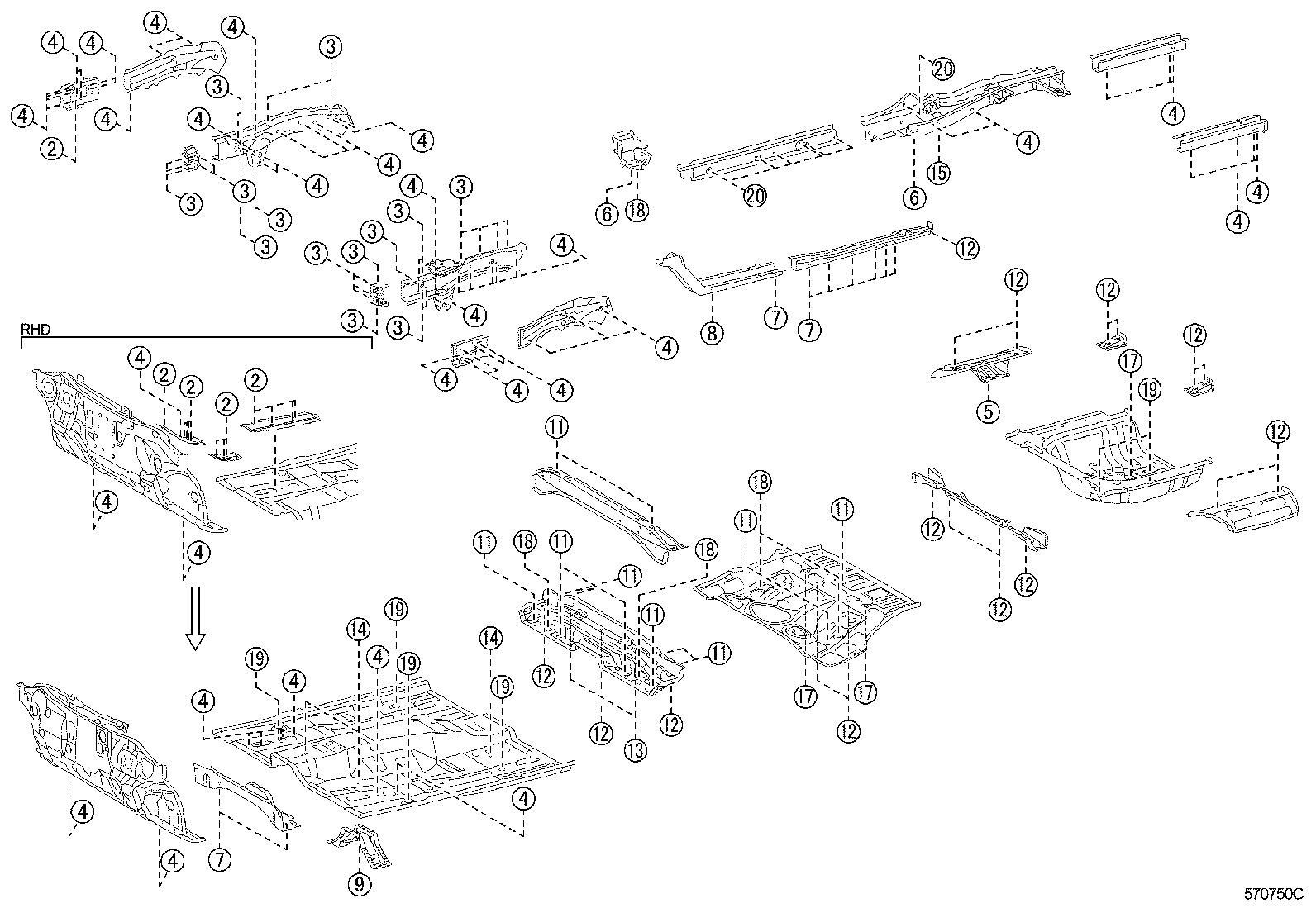  ES250 350 300H |  HOLE PLUG