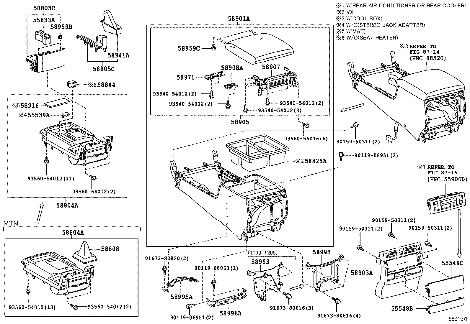  LAND CRUISER 200 |  CONSOLE BOX BRACKET