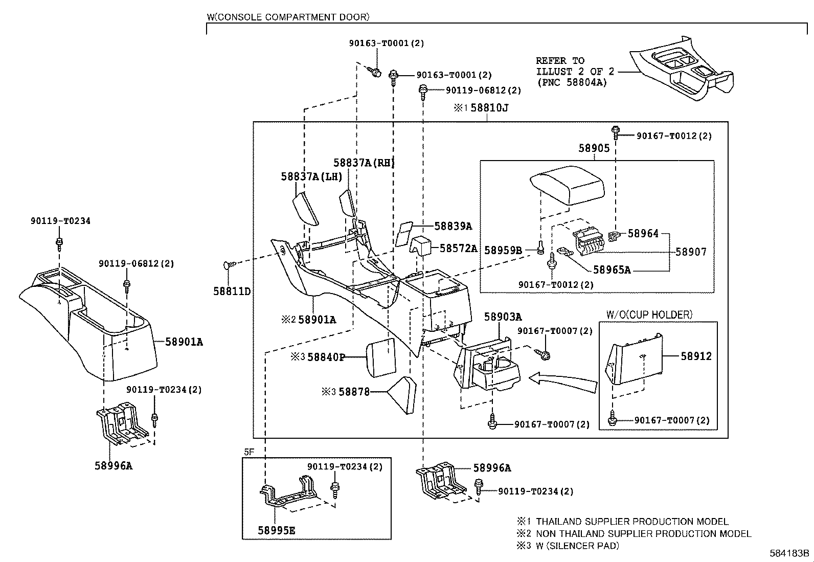  HILUX |  CONSOLE BOX BRACKET